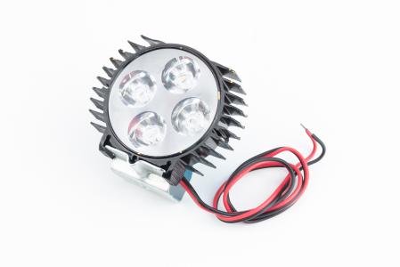 Фара додаткова світлодіодна-4 LED з кріпленням, "компакт", чорна