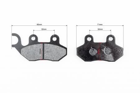 Гальмівні колодки (дискові) праве вухо, SYM-JET 50/JET 100/Jet4 125/Euro X 50/Sport X 50/Fiddle II, III 50 4T/MASK 50/HD 125 Evo 2шт(без упаковки) до скутера
