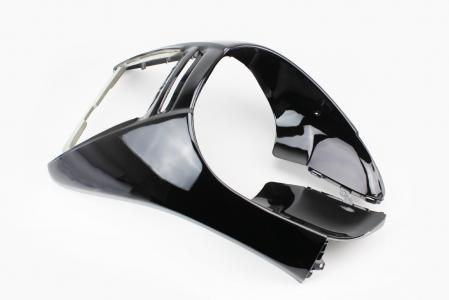Пластик-передній основний (підклювник), чорний до скутера Honda LEAD AF-48