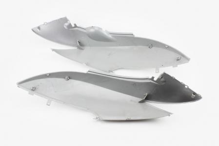 Пластик-верхній боковий лів+прав к-т 2 шт, сірий до скутера Honda DIO AF-62/68