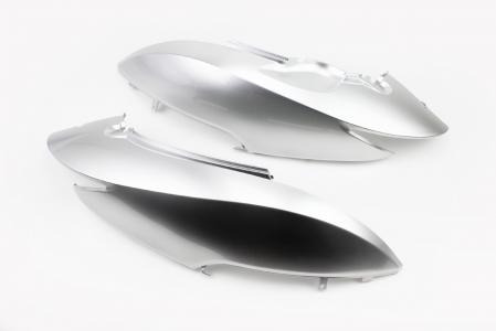 Пластик-верхній боковий лів+прав к-т 2 шт, сірий до скутера Honda DIO AF-62/68
