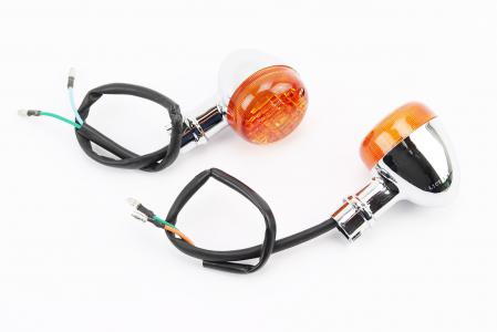 Повороти в зборі к-кт 2 шт, жовті до скутера Honda SCOOPY AF-55