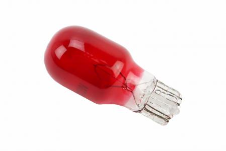 Лампа поворотника T10 (без цоколя), червона 12V/10W