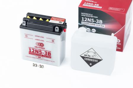 Акумулятор 12V5Ah 12N5-3B кислотний (L120*W60*H130 мм) " до мопеда Active"
