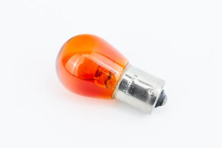 Лампа поворотника BA15S (з цоколем), жовта 12V/21W