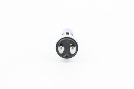 Лампа фари BA20D 12V 35/35W "super", синя "свічка" тип 3