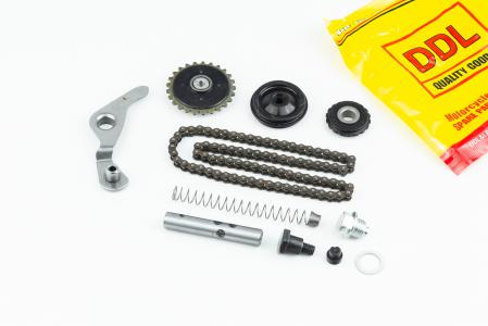 Ланцюг розпредвала 110 cc-25H-84L+ролики 3шт+коромисло+натяжувач, к-кт до мопеда DELTA