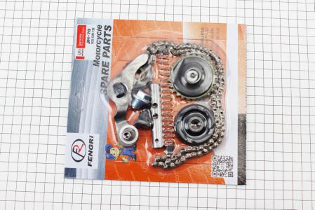 Ланцюг розподвала 70 cc-25H-82L+ролики 3шт+коромисло+натяжувач, к-кт до мопеда DELTA
