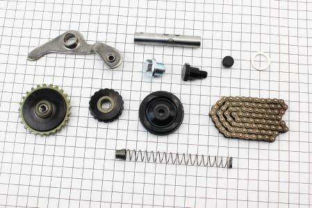 Ланцюг розподвала 70 cc-25H-82L+ролики 3шт+коромисло+натяжувач, к-кт до мопеда DELTA