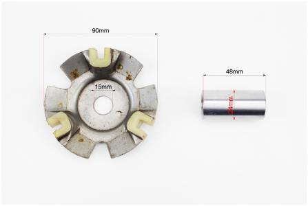 Варіатор передній к-кт до мотоцикла Honda WH125/150+втулка, крильчатка