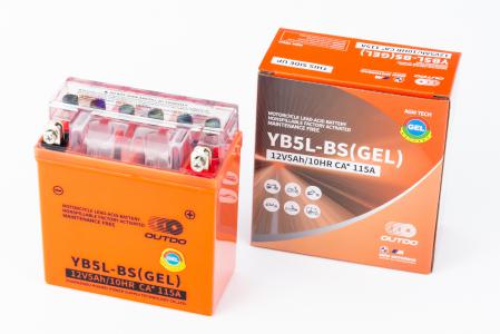 Акумулятор 12V5Ah YB5L-BS GEL (L120*W60*H130 мм) " до мопеда Active"