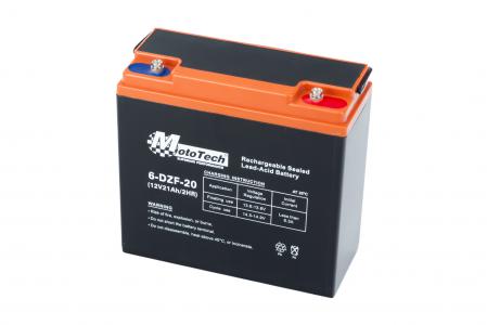 Акумулятор 12V21Ah 6DZF20 кислотний (L180*W78*H170 мм) для електротранспорту