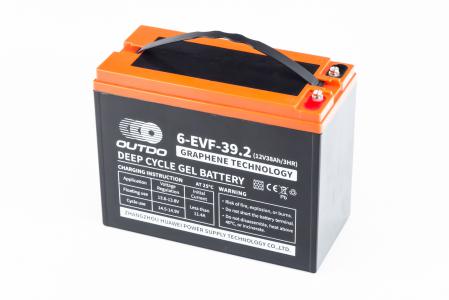 Акумулятор 12V38Ah 6EVF39,2 GEL (L223*W105*H174 мм) для електротранспорту