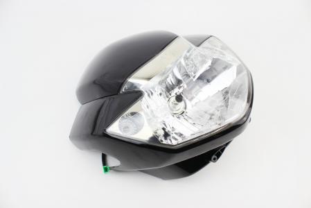 Пластик-обтікач+вітровик, фара, чорний (TVS Apache RTR 160) для мототехніки