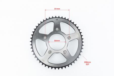 Зірка задня XLR125 428-50T-d-64; 5отв.*91 мм для мототехніки