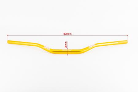 Кермо 28x800 мм, алюмінієвий, золотистий EVO для мототехніки
