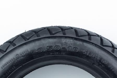 Шина 3,50-10 безкамерна, шипована до велосипеда SC-219