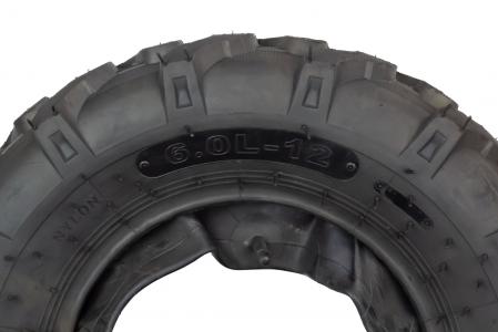 Шина на мотоблок 5,00-12 (напис 6,00L-12) 12PR з камерою 130/70-13 "насічка" (NEW) до велосипеда