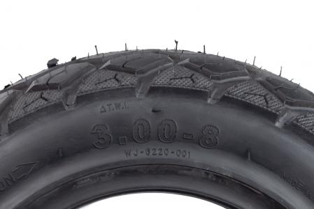 Шина 3,00-8 безкамерна, шипована до велосипеда WJ-6220