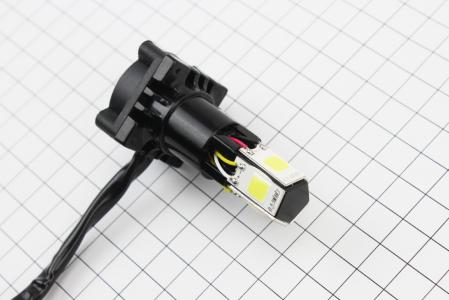 Лампа фари діодна LED-5 SUPER (к-кт різних кріплень) зі стабілізатором+стробоскоп