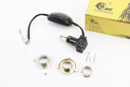Лампа фари діодна LED-5 SUPER (к-кт різних кріплень) зі стабілізатором+стробоскоп
