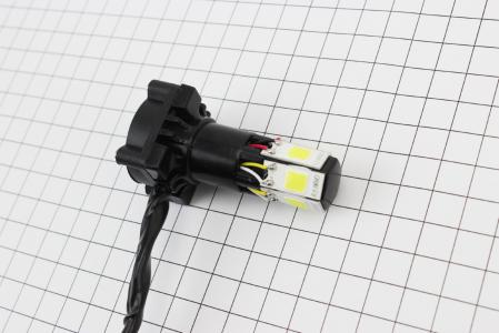Лампа фари діодна LED-6 SUPER (к-кт різних кріплень) з стабілізатором+стробоскоп