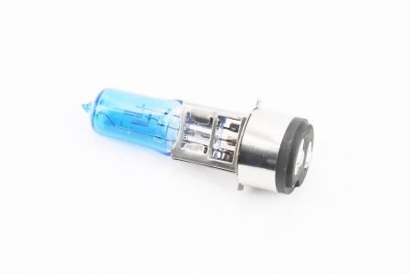 Лампа фары BA20D 12V 35/35W "super", синя "свічка" тип 3
