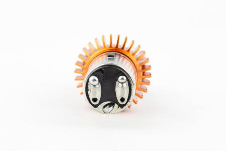 Лампа фари діодна LED-2 BA20D, жовтий корпус