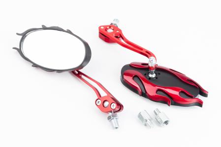 Дзеркала к-кт "пластик" SPORT, червоні М8/10 (SH-2202) до мотоцикла