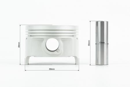 Поршень к-кт 69 мм STD (висота 49 мм, палець 17 мм) до мотоцикла CB250 cc