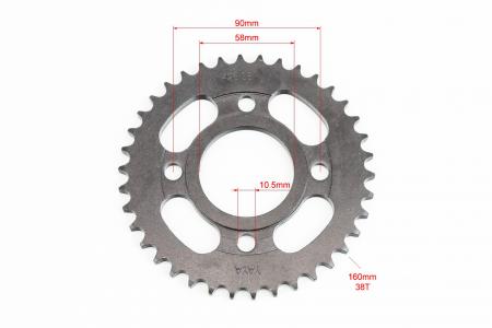 Зірки комплект + 15T до скутера ZS125J-428H-38T