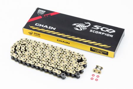 Ланцюг приводу колеса 428HVOx118L GOLD (зі сальниками) до мотоцикла