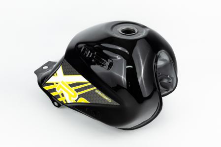 Бак паливний, чорний з жовтим малюнком до мотоцикла X-Road Light 200-250