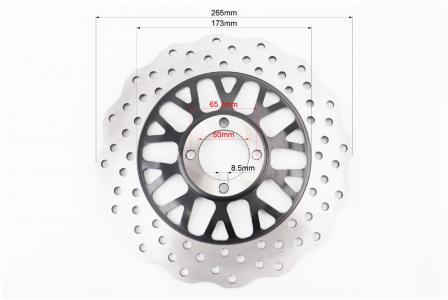 X-Road Light 200/Shineray XY200GY-6С Диск гальмівний передній D-265 мм до мотоцикла GEON