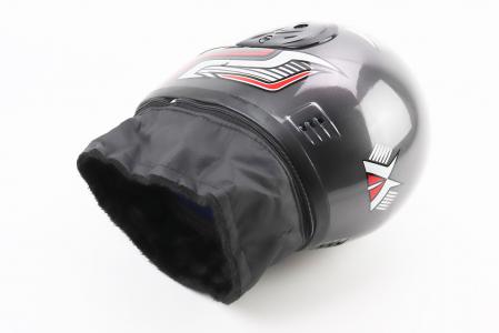Шолом інтеграл з коміром HK-221, сірий з малюнком