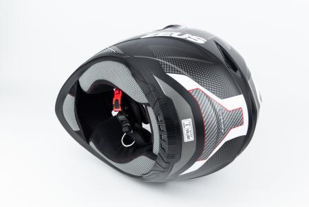 Шолом інтеграл ZS-811 SPEEDSTER S (55см), чорно-червоний матовий