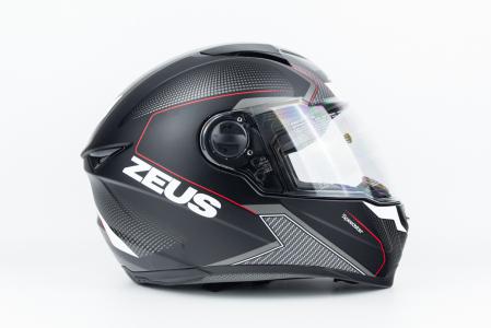 Шолом інтеграл ZS-811 SPEEDSTER S (55см), чорно-червоний матовий