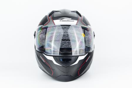 Шолом інтеграл ZS-811 SPEEDSTER S (55см), чорно-червоний матовий