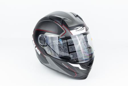 Шолом інтеграл ZS-811 SPEEDSTER S (55см), чорно-червоний матовий