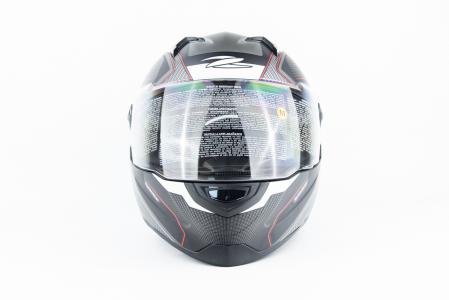 Шолом інтеграл ZS-811 SPEEDSTER М (57см), чорно-червоний матовий