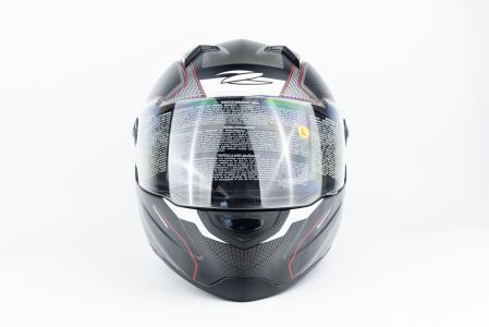 Шолом інтеграл ZS-811 SPEEDSTER L (59см), чорно-червоний матовий