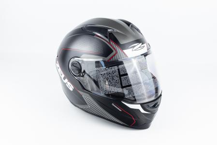 Шолом інтеграл ZS-811 SPEEDSTER L (59см), чорно-червоний матовий