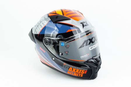 Шолом інтеграл (стандарт DOT/ECE) FENIX ESSENCE S (55-56см), чорно-помаранчевий