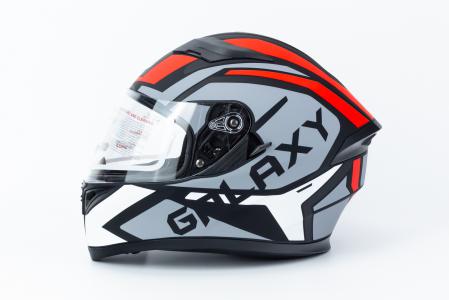 Шолом інтеграл, висувні окуляри GLX-316 S (55-56см), чорно-червоний матовий