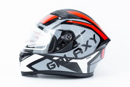Шолом інтеграл, висувні окуляри GLX-316 M (57-58см), чорно-червоний
