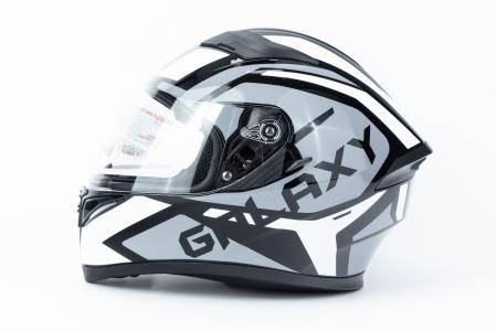 Шолом інтеграл, висувні окуляри GLX-316 L (59-60см), чорно-білий