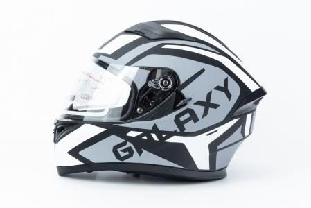 Шолом інтеграл, висувні окуляри GLX-316 L (59-60см), чорно-білий мат