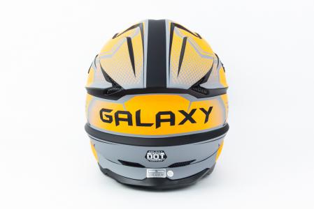 Шолом кросовий (стандарт DOT) GLX-803 S (55-56см), чорно-помаранчевий матовий