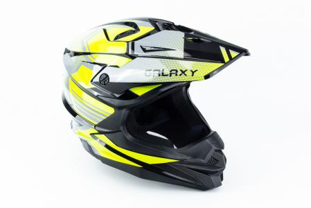 Шолом кросовий (стандарт DOT) GLX-803 S (55-56см), чорно-салатовий