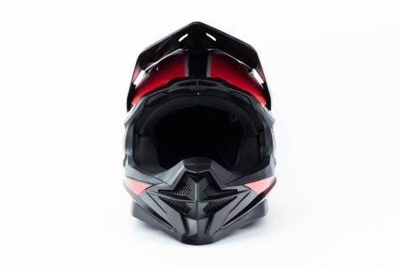 Шолом кросовий (стандарт DOT) GLX-803 M (57-58см), чорно-червоний